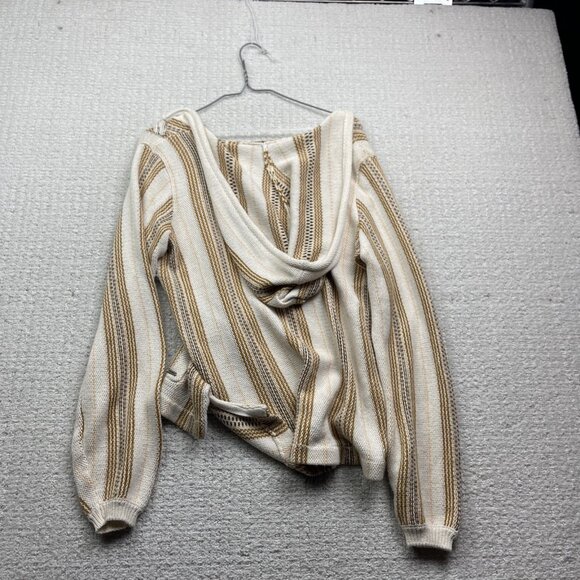 Y2K O'neil Surf Hoodie Boho Multicolor Striped Knit Women Sz XS Skater Goth Emo - Picture 12 of 15